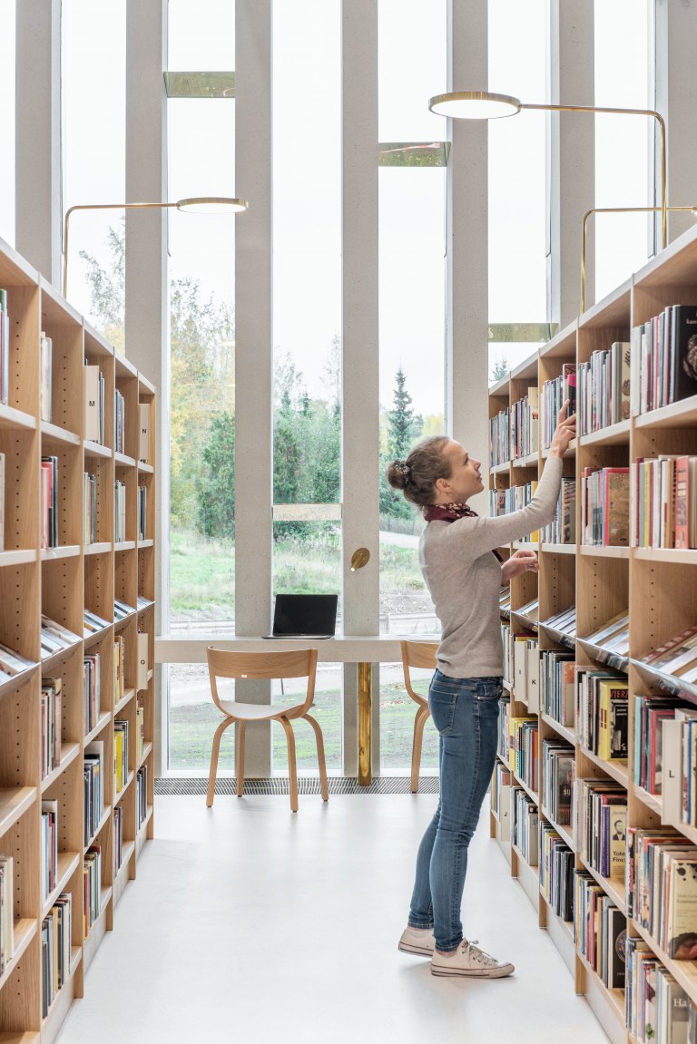 Kirkkonummi Library Interior - JKMM
