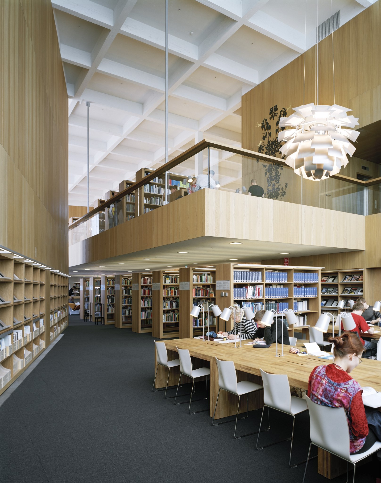 Thomas Mutter Library Turku Library Interior design by JKMM