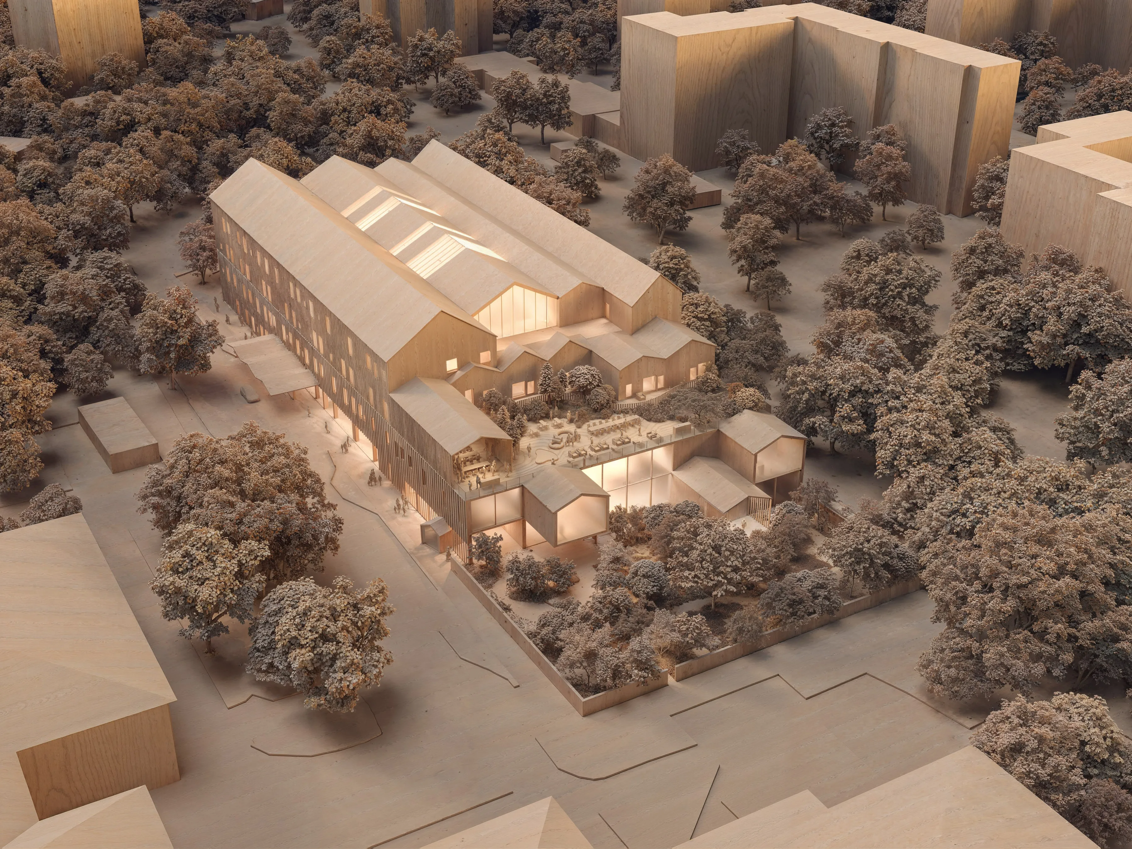 Architecture and healthcare design for Nadija Children’s Hospital in Ukraine combining rehabilitation hospital, digital care platform and research institute.