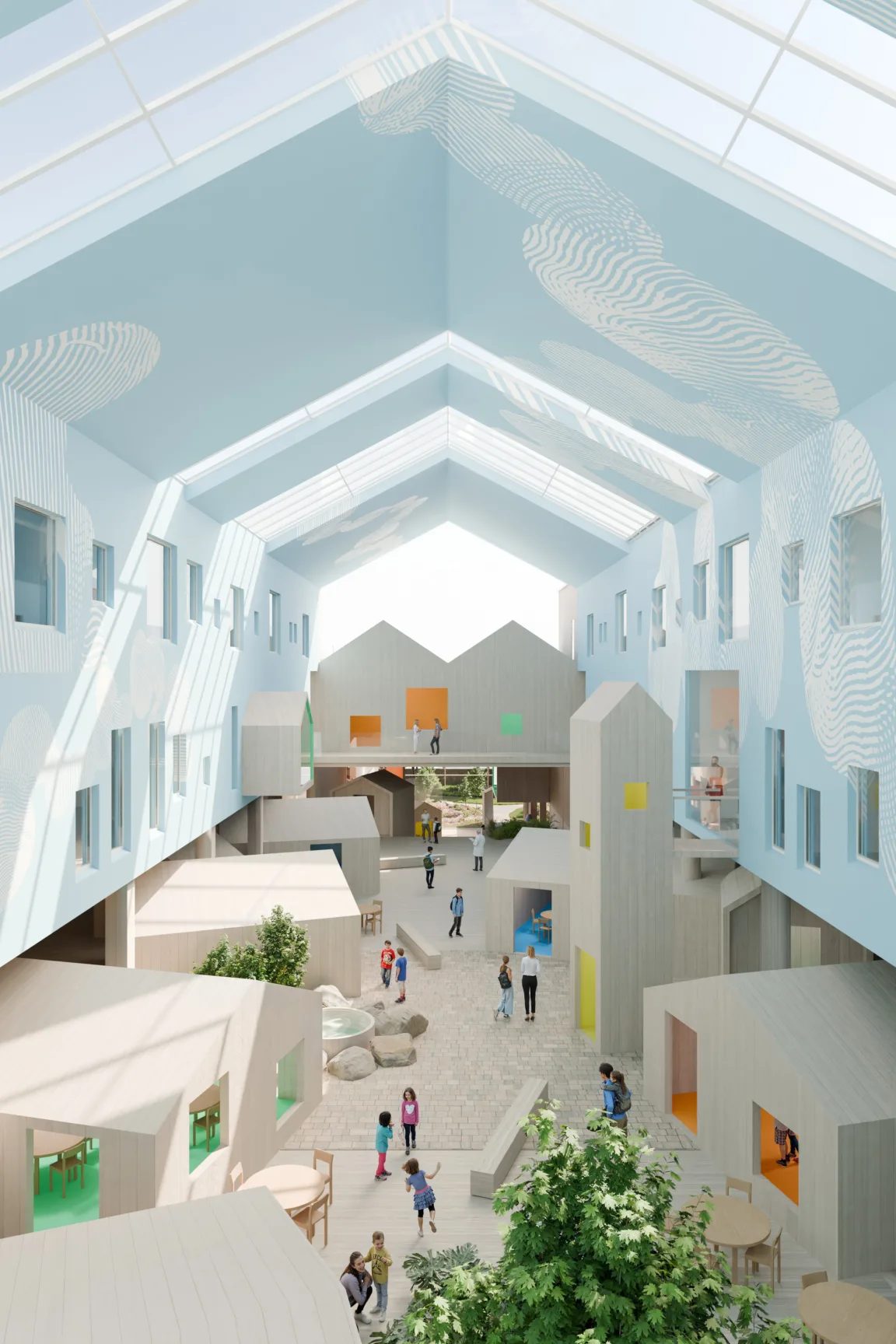 Architecture and healthcare design for Nadija Children’s Hospital in Ukraine combining rehabilitation hospital, digital care platform and research institute.
