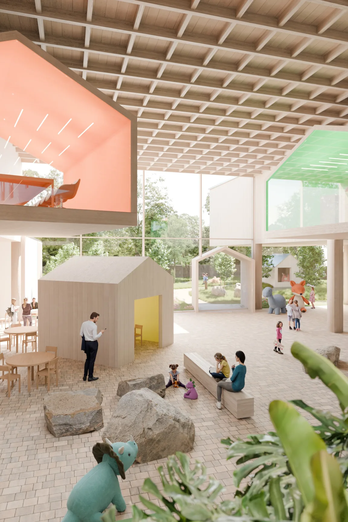 Architecture and healthcare design for Nadija Children’s Hospital in Ukraine combining rehabilitation hospital, digital care platform and research institute.