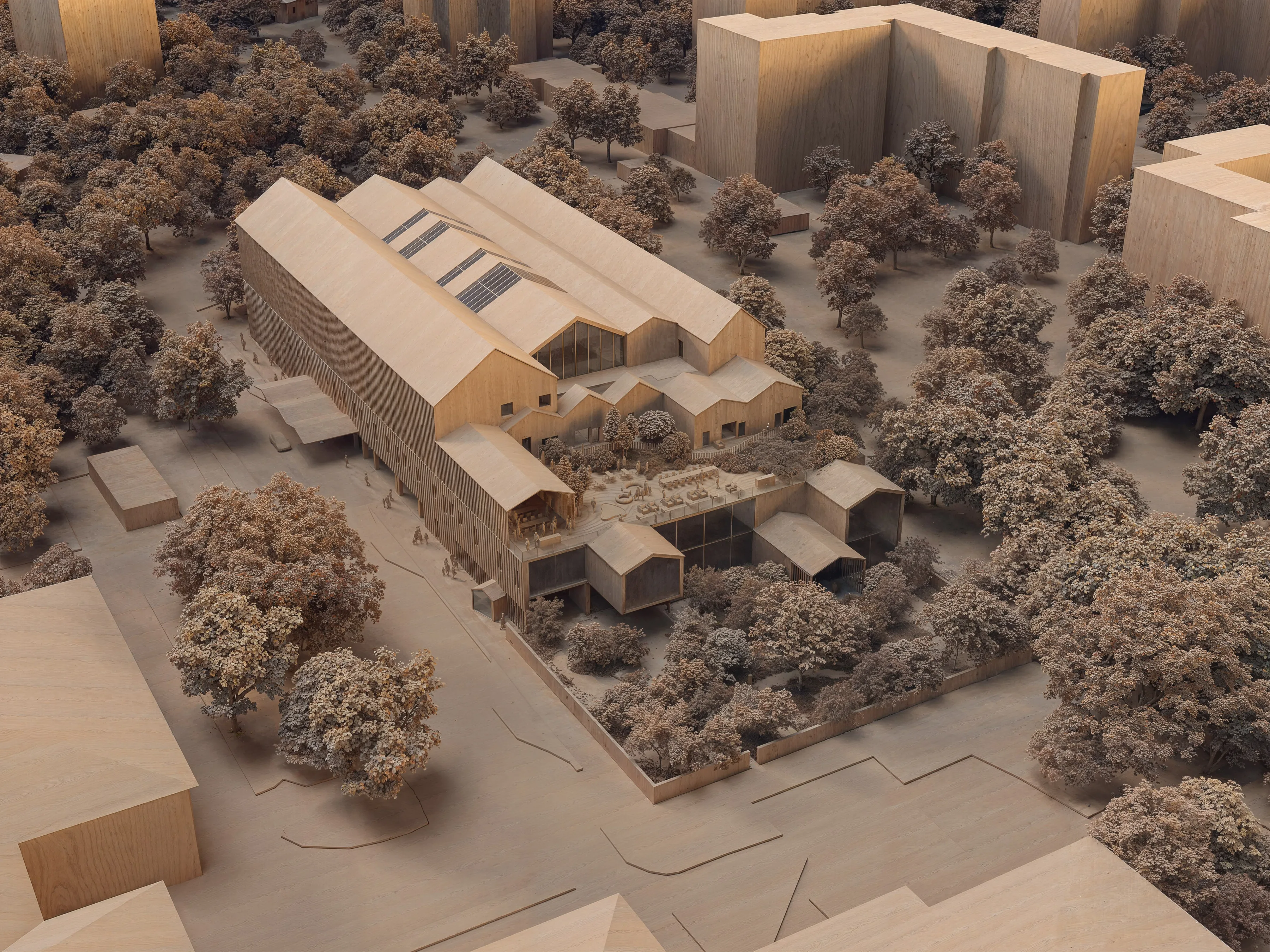 Architecture and healthcare design for Nadija Children’s Hospital in Ukraine combining rehabilitation hospital, digital care platform and research institute.